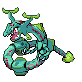 Pixilart - mega shiny rayquaza by Anonymous