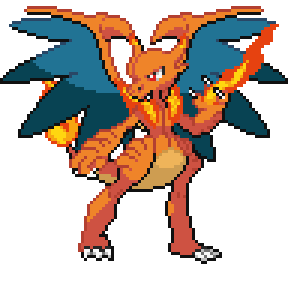 Drawing MEGA Charizard XY Pokemon FUSION 