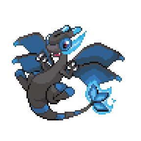 Mega Charizard X Sprite : r/pokemon