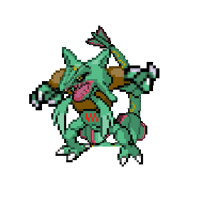 Pixilart - mega shiny rayquaza by Anonymous