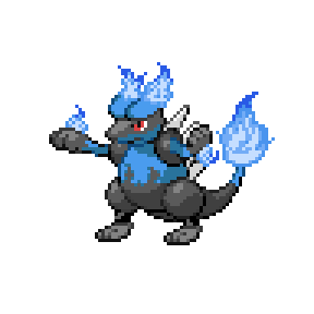 Mega charizard x with fiergy aura