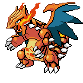 Mega Charizard X Sprite : r/pokemon