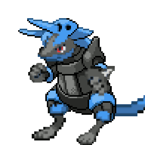 Blue the shiny lucario