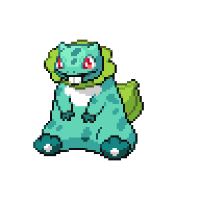 Bulbasaur Sprite Perler Bead Pattern / Bead Sprite - Shiny Bulbasaur Pixel  Art Transparent PNG - 4…