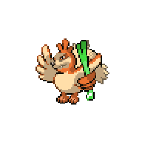 Farfetch'd  Pokemon firered, Pokemon, Flying pokémon