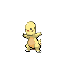 Pokémon Yellow - Charmander, A sprite of Charmander from Po…