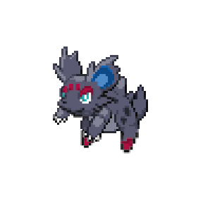 Pixilart - Mega Lucario and Zorua (and their shinies) by Reshiram